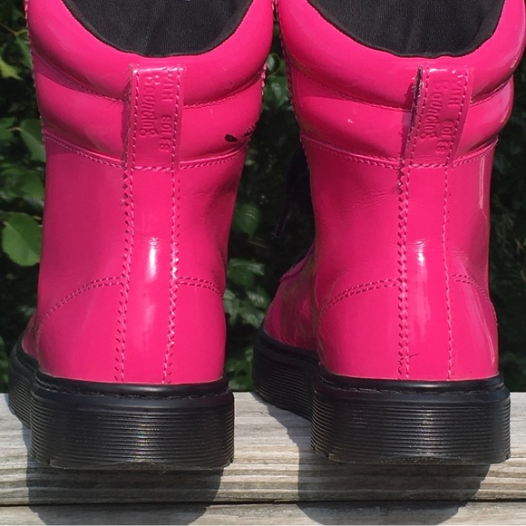 Dr Martens Combat Boot Barbie Core Hot Pink Mix Style Womens US 8 EU 39 UK 6 - Picture 8 of 11